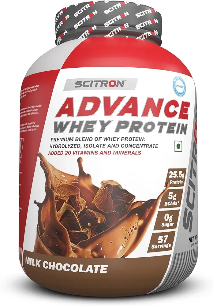 Jar of Scitron Advance Whey Protein (Review)
