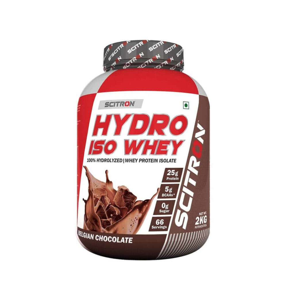 Jar of  Scitron Hydro Iso Whey Protein Review 