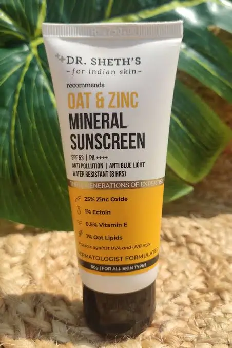 Dr.Sheths mineral sunscreen Review